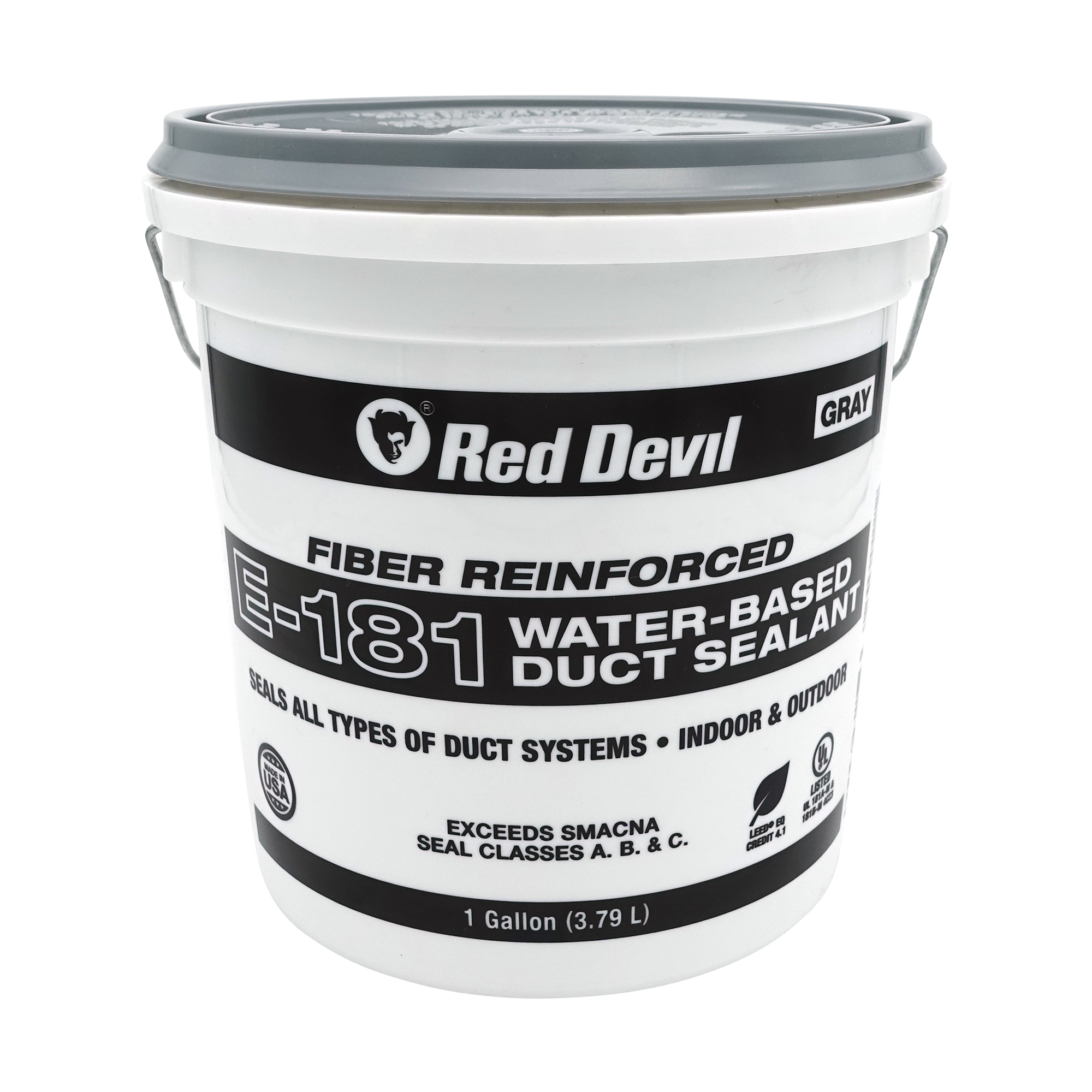 0841EX E-181 WATER-BASE DUCT  SEALANT GRAY 1gal RED DEVIL