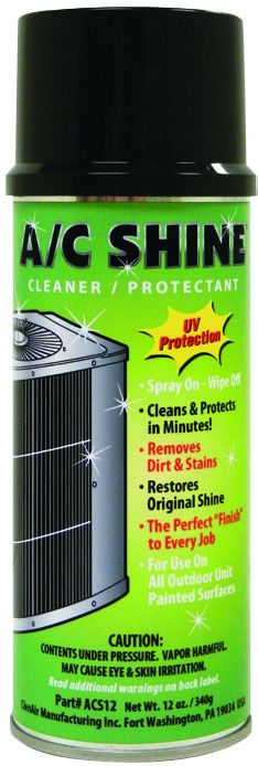 61118 A/C SHINE Spray cleaner &amp; protectant for condensers